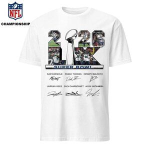 Seattle Seahawks Signature Championship Super Bowl LX 2026 Signature Shirt  165